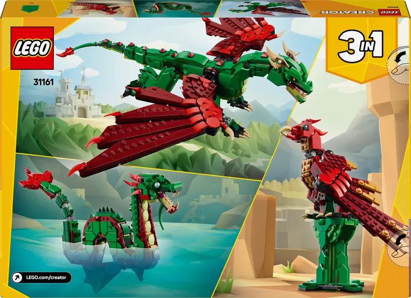 LEGO Medieval Dragon 31161 Creator 3-in-1