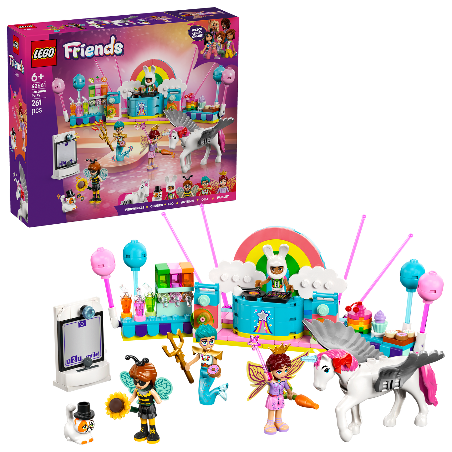 LEGO Verkleedfeestje met eenhoorn en fee 42661 Friends