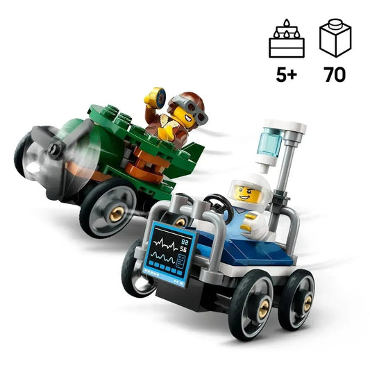 LEGO Rennwagenpaket: Flugzeug vs. Krankenhausbett 60459 City