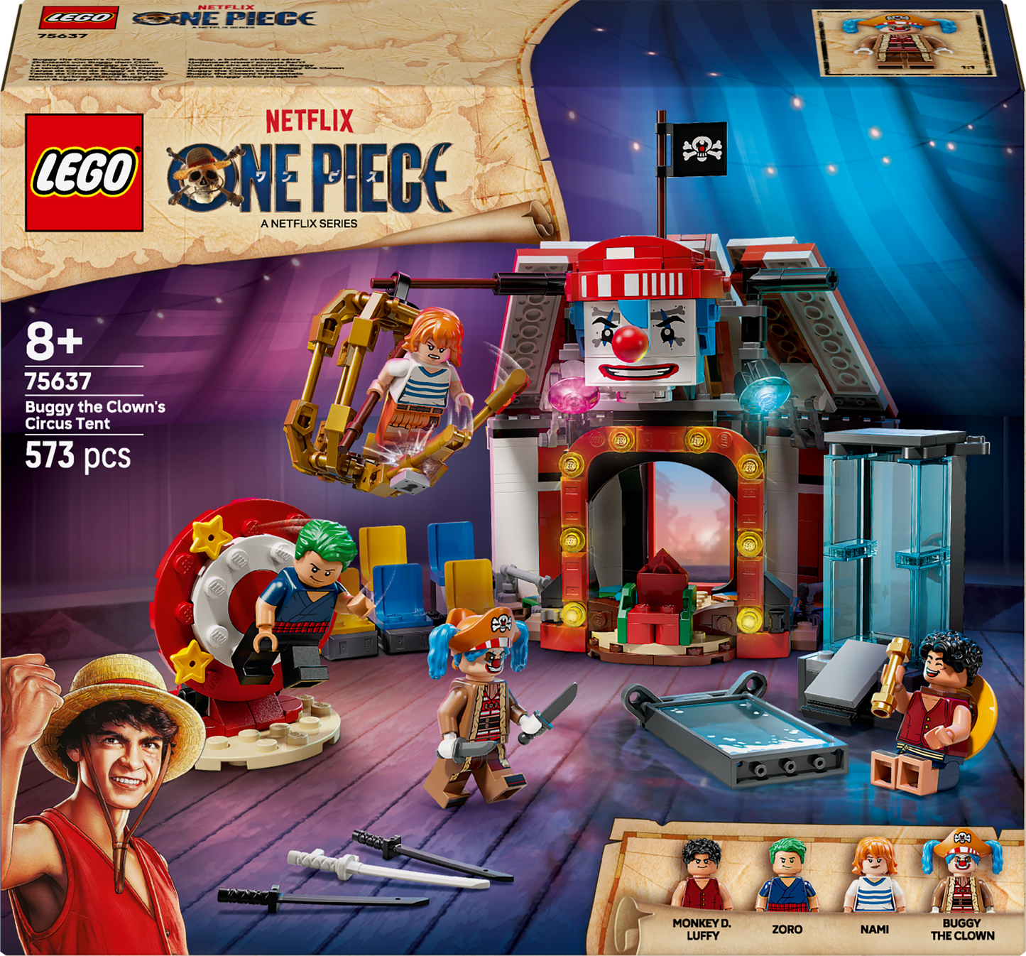 LEGO Circustent van Buggy de Clown 75637 One Piece