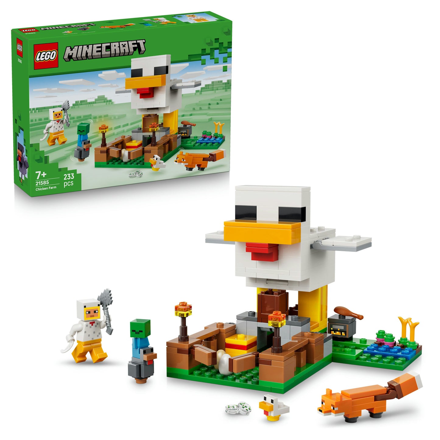 LEGO Minecraft Kippenboerderij Dieren Speelgoed voor Kinderen 21585
