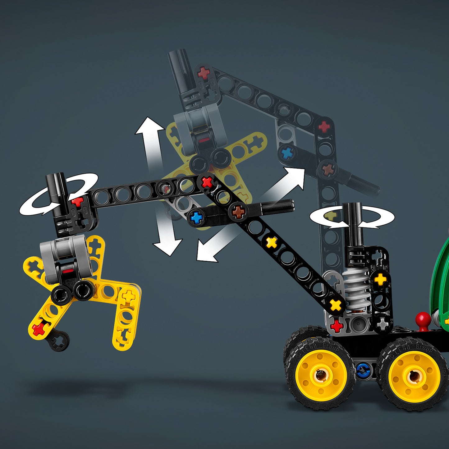 LEGO Technic John Deere 1470H Houtoogstmachine Voertuig Bouwpakket voor Kinderen 42218