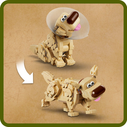 LEGO | Disney Kevin en Dug – Bouwbare Speelgoed Hond en Vogel met Accessoires Incl. Rode Ballon, Bladeren en Displaystandaard – Verjaardagscadeau voor Meisjes vanaf 9 Jaar en Fans van Film Up 43290