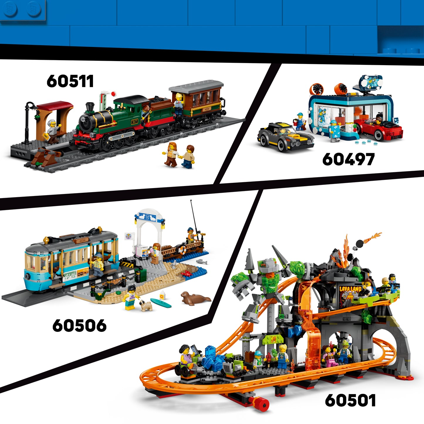 LEGO City Pizzacentrale met voertuigen - Bouwpakket voor Kinderen met Speelgoed Auto, Scooter, Drone, Speelmachine en 4 Minifiguren - Verjaardagscadeau voor Jongens en Meisjes Vanaf 6 Jaar - 60496