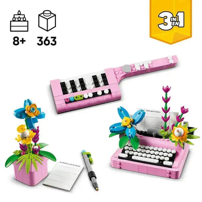 LEGO Schreibmaschine mit Blumen 31169 Creator 3-in-1