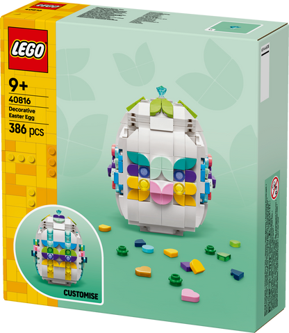 LEGO Paasei Versieren Paasdecoratie en Bouwpakket met Speelgoed voor Kinderen 40816