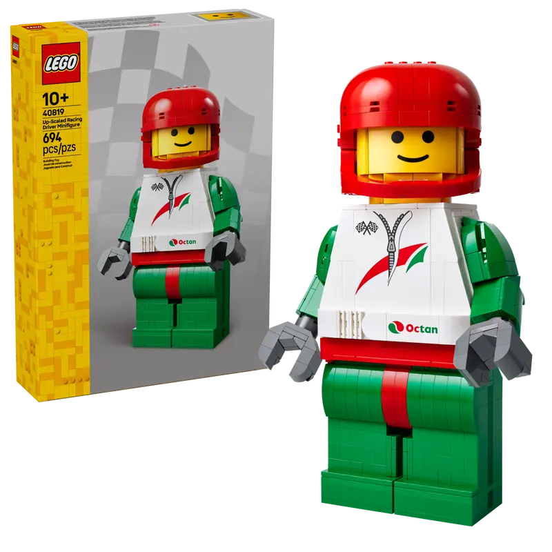 LEGO Groot minifiguur F1 coureur 40819 Minifigures