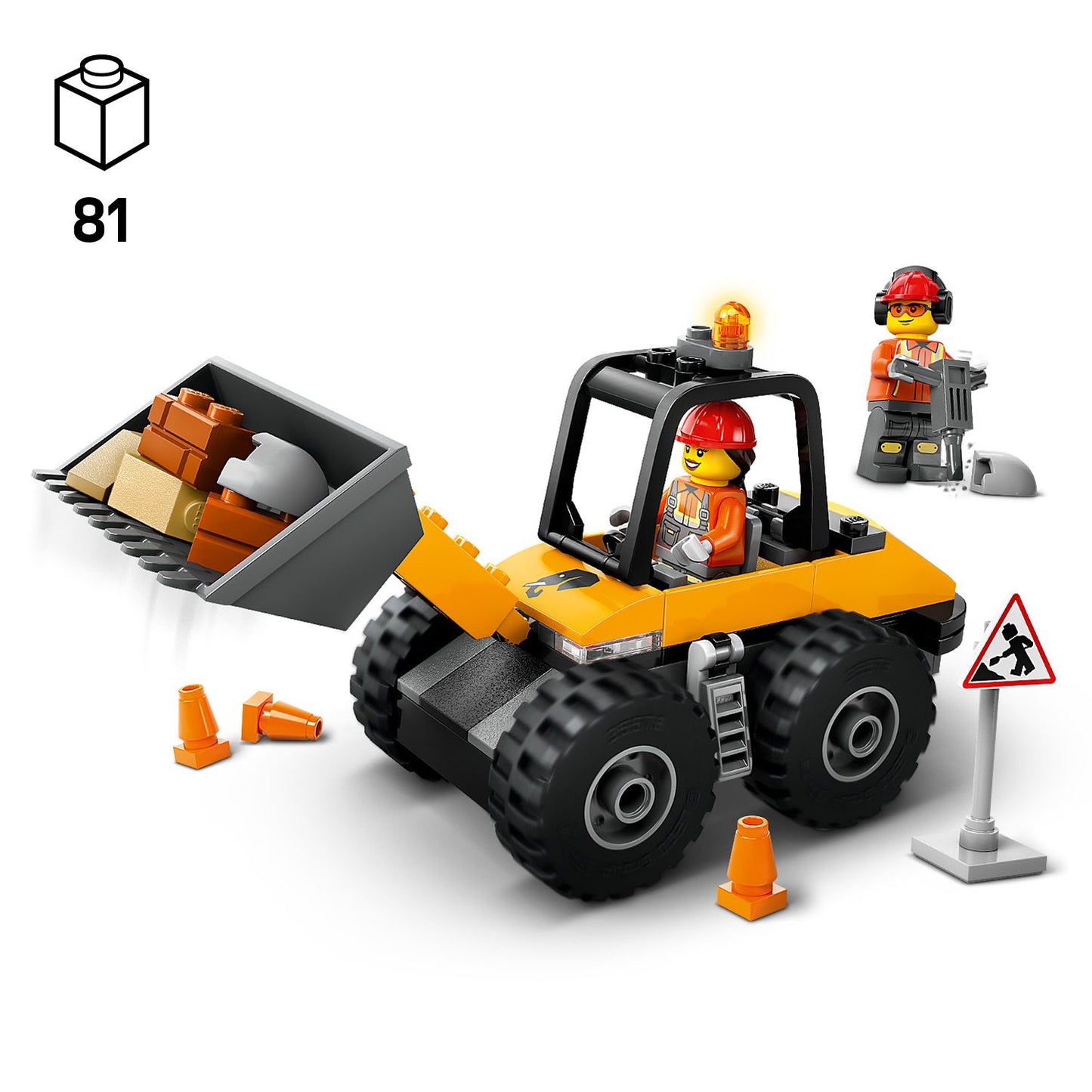 LEGO Yellow Wheel Loader Excavator 60450 City