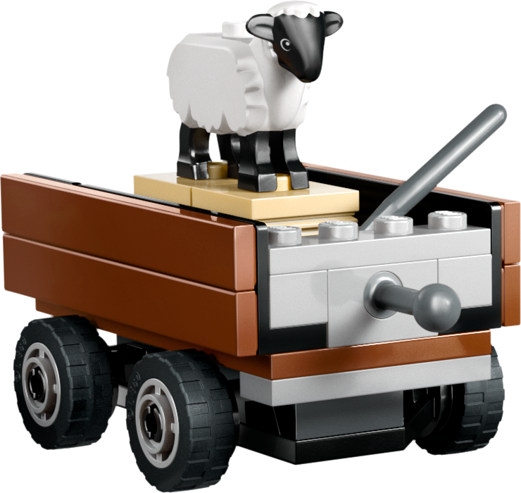 LEGO 60461 Red Farm Tractor with Trailer