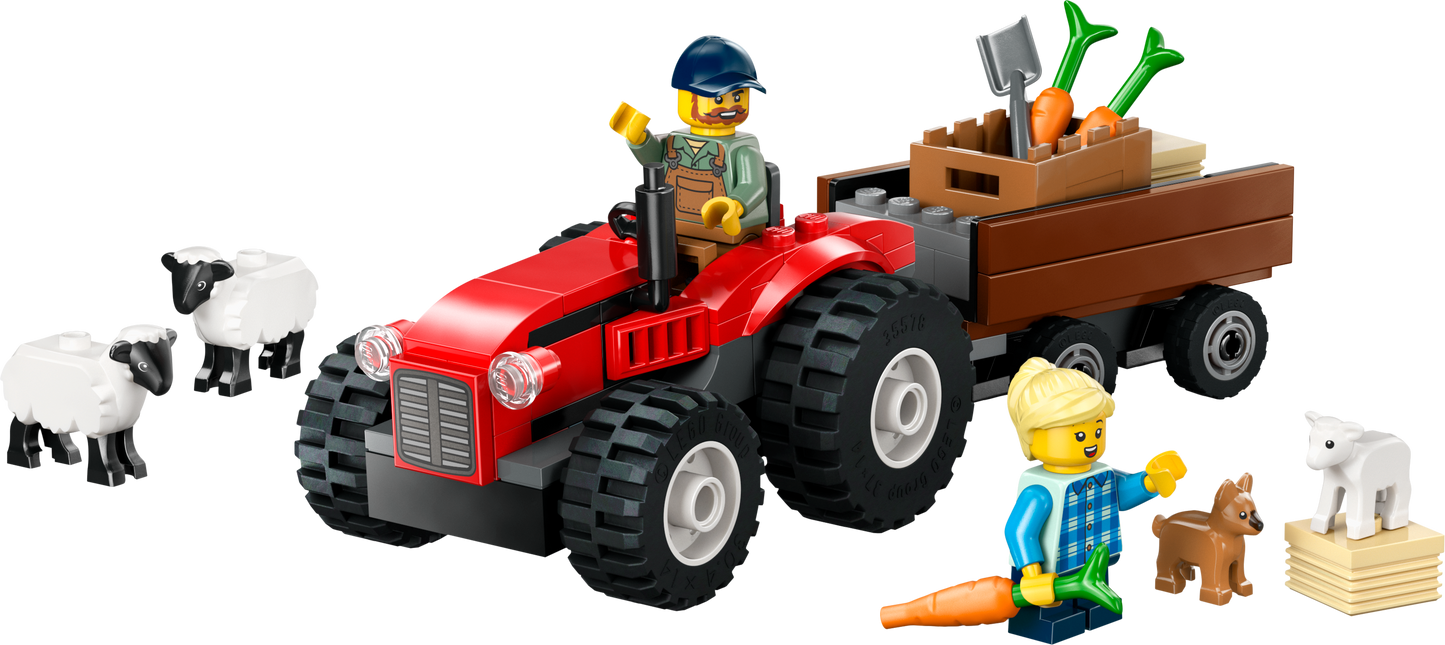 LEGO 60461 Red Farm Tractor with Trailer