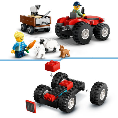 LEGO 60461 Red Farm Tractor with Trailer