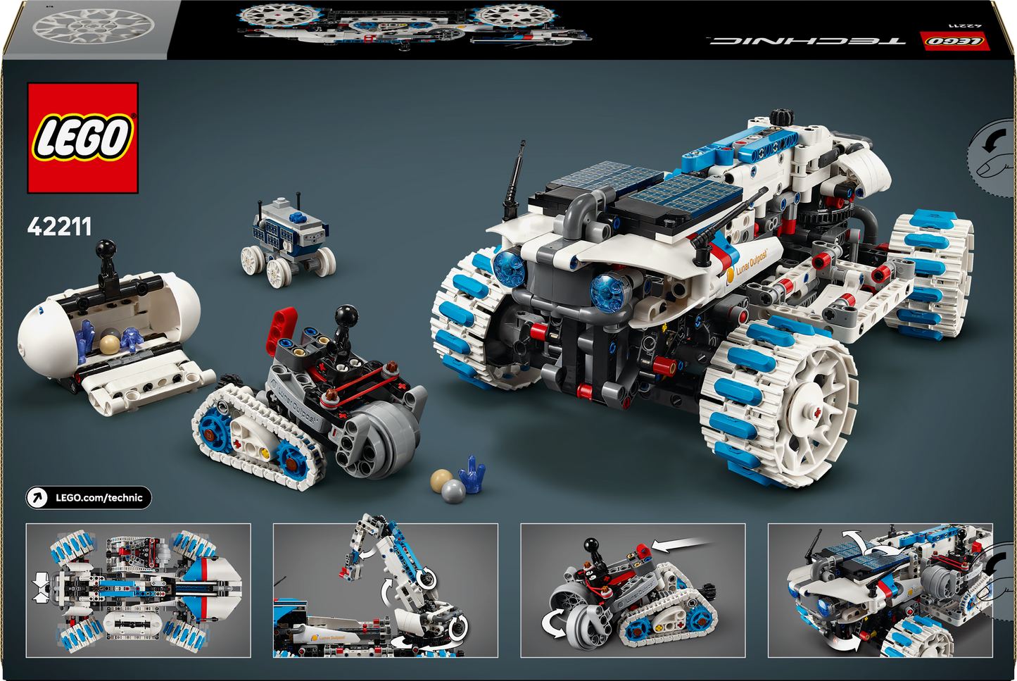 LEGO Lunar Outpost Moon Rover Space Vehicle 42211 Technic