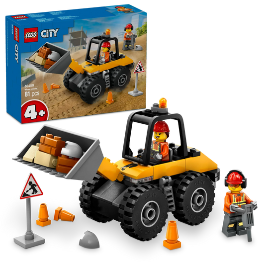 LEGO Gele Wiellader graafmachine 60450 City