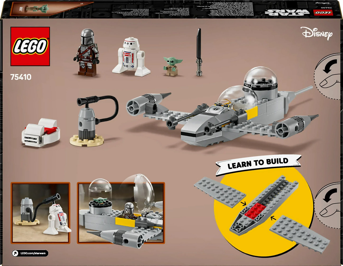 LEGO Mando en Grogu's N-1 Starfighter 75410 StarWars