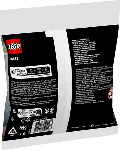 LEGO McLaren Formule 1 racecar 30683 Creator LEGO CREATOR @ 2TTOYS | Official LEGO shop😊🥰 LEGO €. 3.49