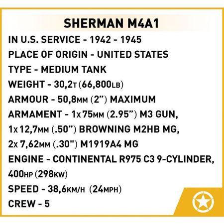 COBI Sherman M4 A1 3044 WW2 COBI @ 2TTOYS COBI €. 42.49