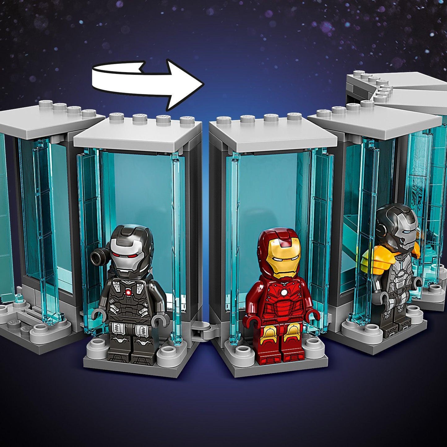 LEGO Iron Man Wapenkamer 76216 Superheroes LEGO SUPERHEROES @ 2TTOYS LEGO €. 75.98