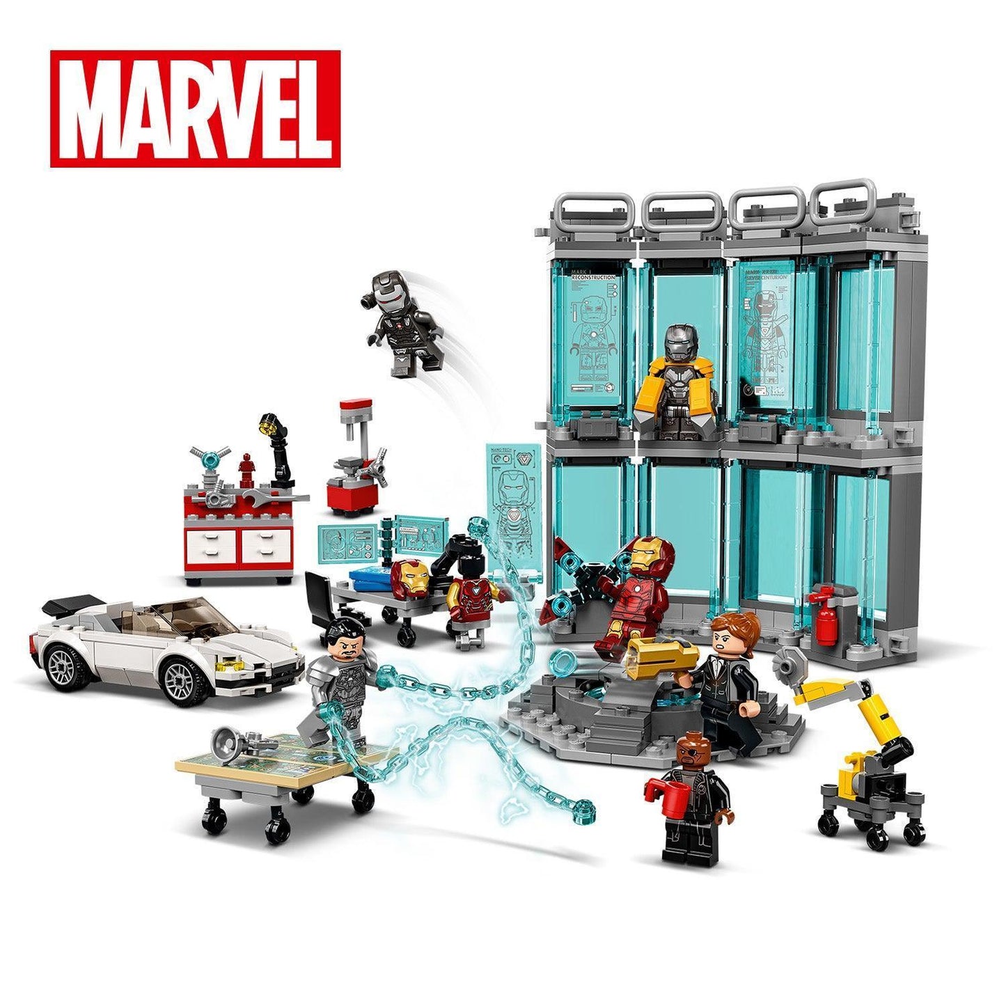 LEGO Iron Man Wapenkamer 76216 Superheroes (USED) LEGO SUPERHEROES @ 2TTOYS LEGO €. 49.99