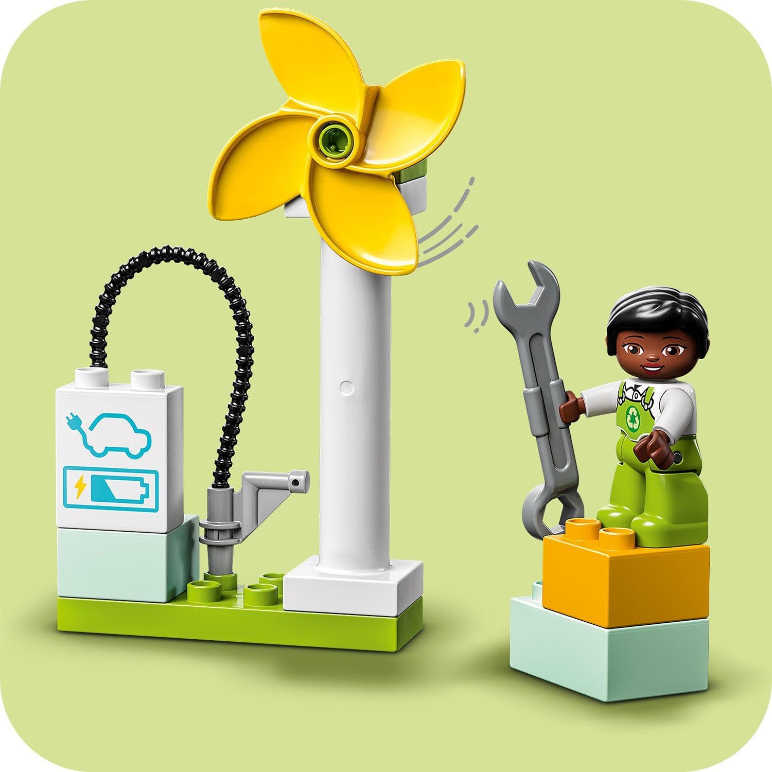 LEGO Wind turbine en electrische auto 10985 DUPLO @ 2TTOYS LEGO €. 8.48
